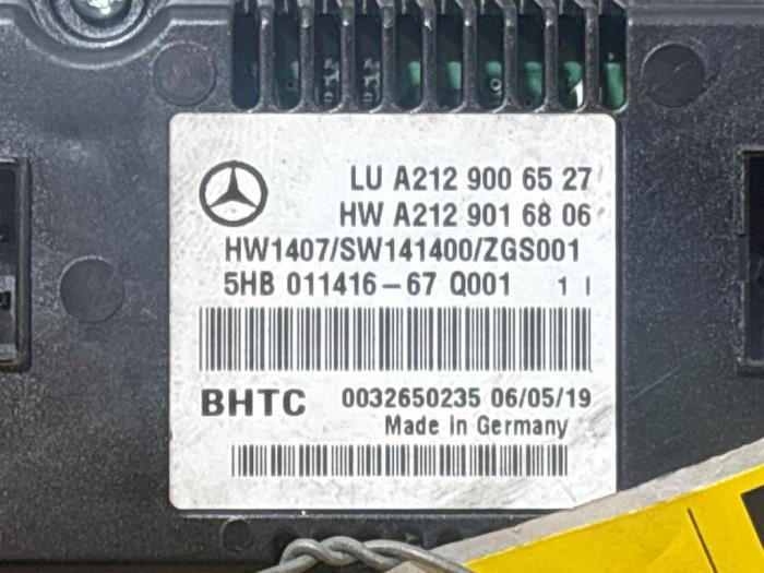 Panel sterowania nagrzewnicy Mercedes E-Klasse