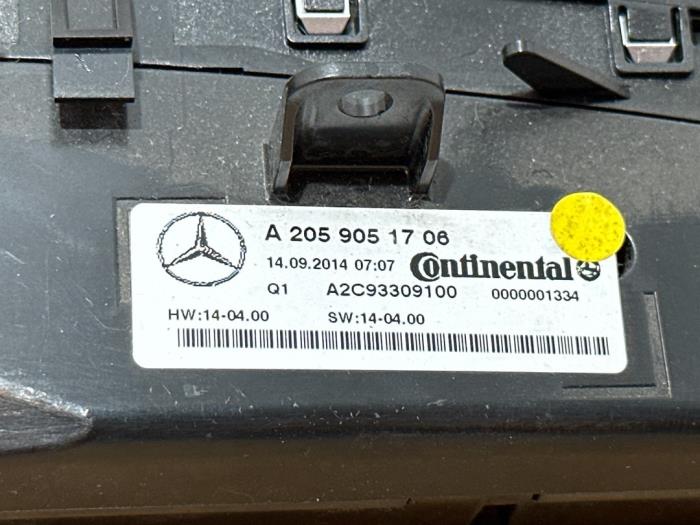 Panneau de commandes chauffage Mercedes C-Klasse