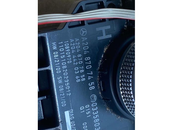 Commande ordinateur de bord Mercedes C-Klasse