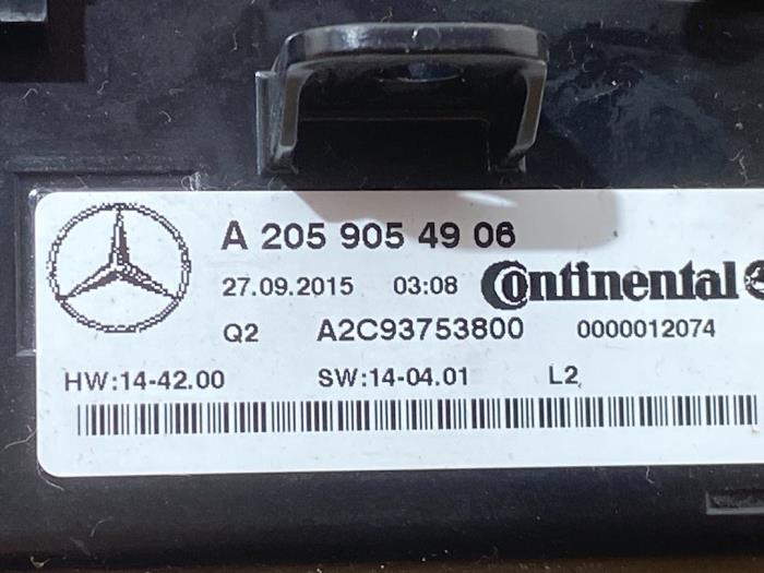 Panneau de commandes chauffage Mercedes C-Klasse