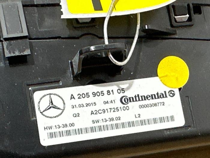 Panneau de commandes chauffage Mercedes C-Klasse