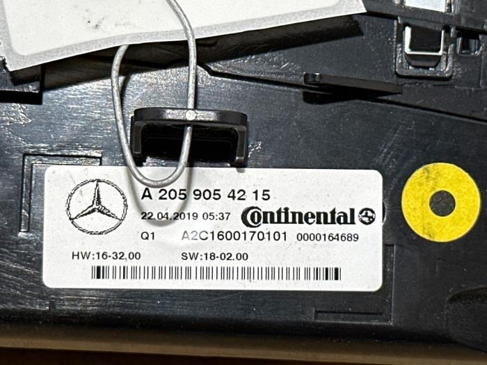 Panel de control de calefacción Mercedes C-Klasse
