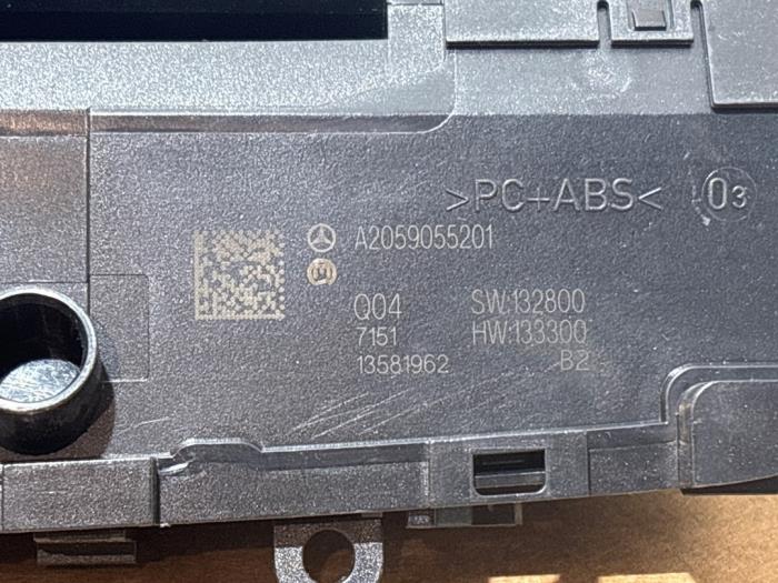 Commande ordinateur de bord Mercedes C-Klasse