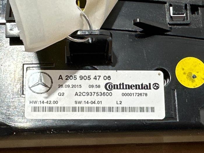 Panneau de commandes chauffage Mercedes C-Klasse