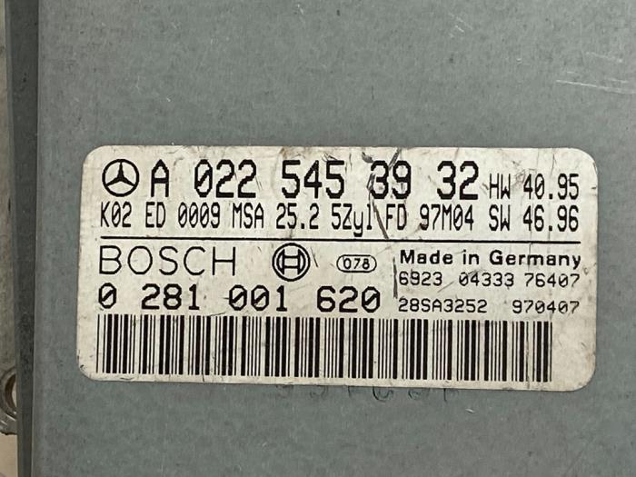 Serrure de contact + ordinateur Mercedes E-Klasse