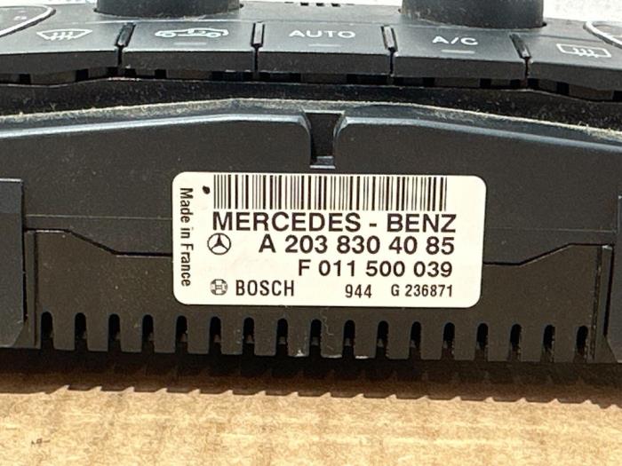 Panneau de commandes chauffage Mercedes C-Klasse