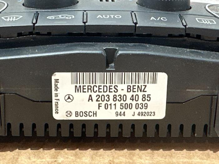 Panneau de commandes chauffage Mercedes C-Klasse
