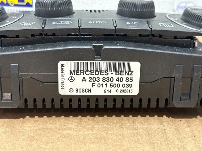 Panneau de commandes chauffage Mercedes C-Klasse