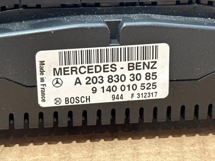Panneau de commandes chauffage Mercedes C-Klasse
