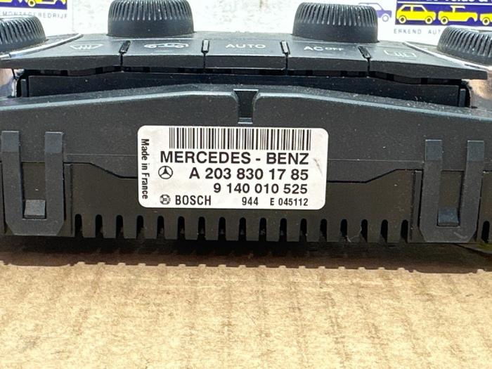 Panneau de commandes chauffage Mercedes C-Klasse