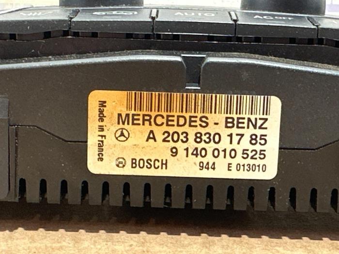 Panneau de commandes chauffage Mercedes C-Klasse