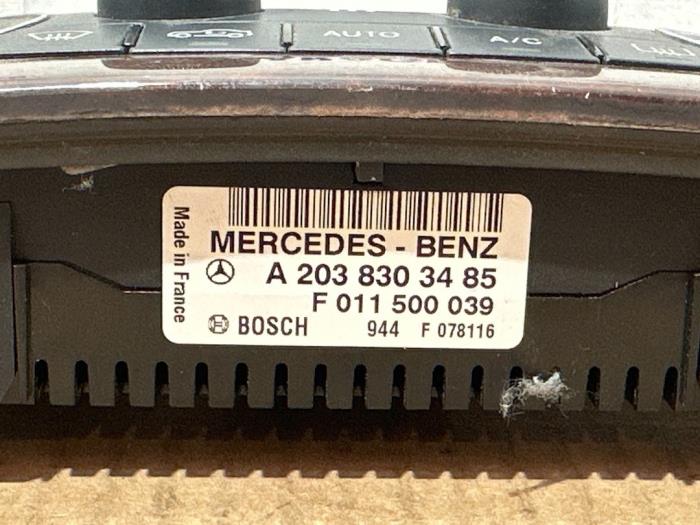 Panneau de commandes chauffage Mercedes C-Klasse