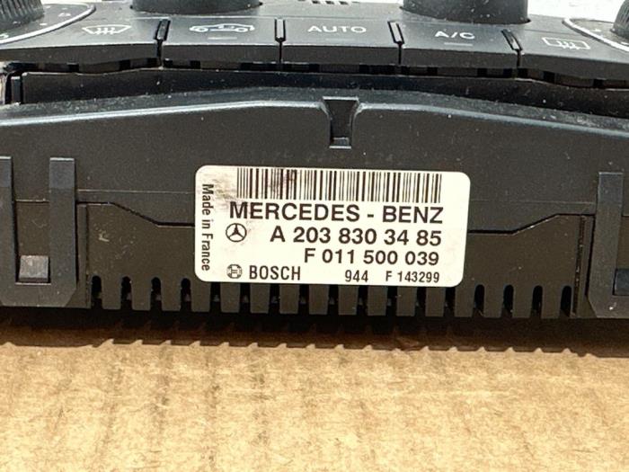 Panneau de commandes chauffage Mercedes C-Klasse