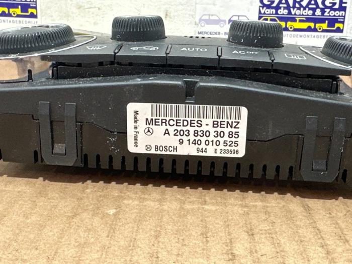 Heater control panel Mercedes C-Klasse