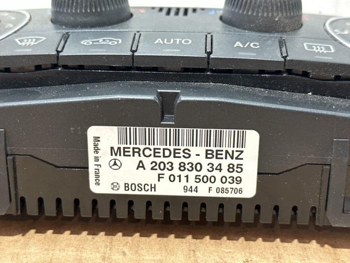 Heater control panel Mercedes C-Klasse
