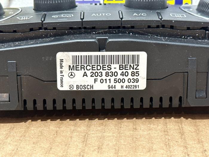 Panneau de commandes chauffage Mercedes C-Klasse