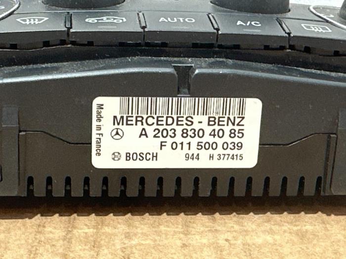 Panneau de commandes chauffage Mercedes C-Klasse
