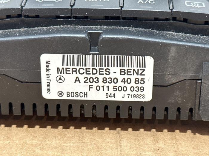 Panneau de commandes chauffage Mercedes C-Klasse