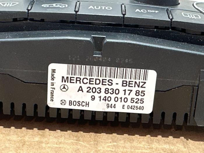Panneau de commandes chauffage Mercedes C-Klasse