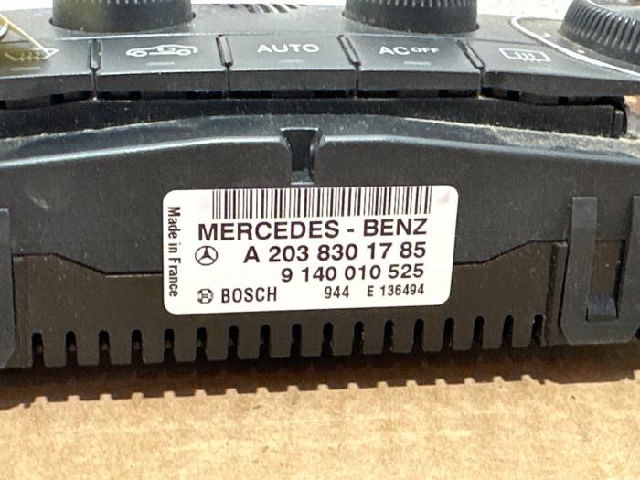Panneau de commandes chauffage Mercedes C-Klasse