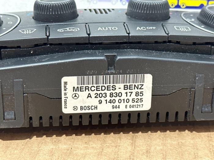 Panneau de commandes chauffage Mercedes C-Klasse