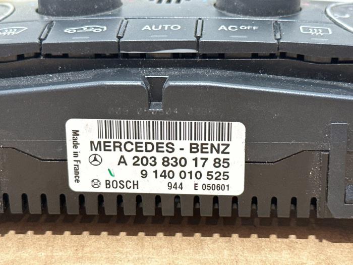 Panneau de commandes chauffage Mercedes C-Klasse