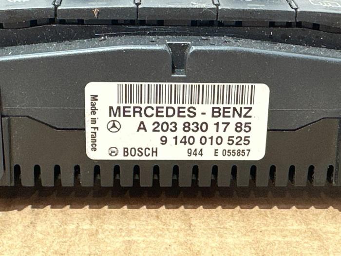 Panneau de commandes chauffage Mercedes C-Klasse
