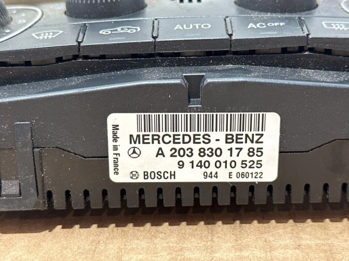 Panneau de commandes chauffage Mercedes C-Klasse
