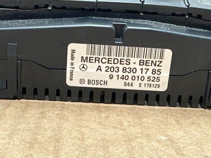 Panneau de commandes chauffage Mercedes C-Klasse