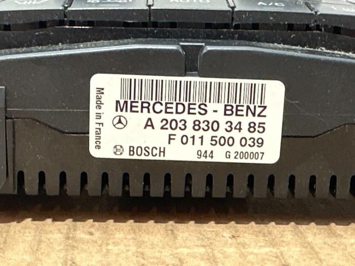 Panneau de commandes chauffage Mercedes C-Klasse