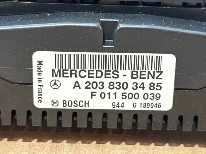 Heater control panel Mercedes C-Klasse