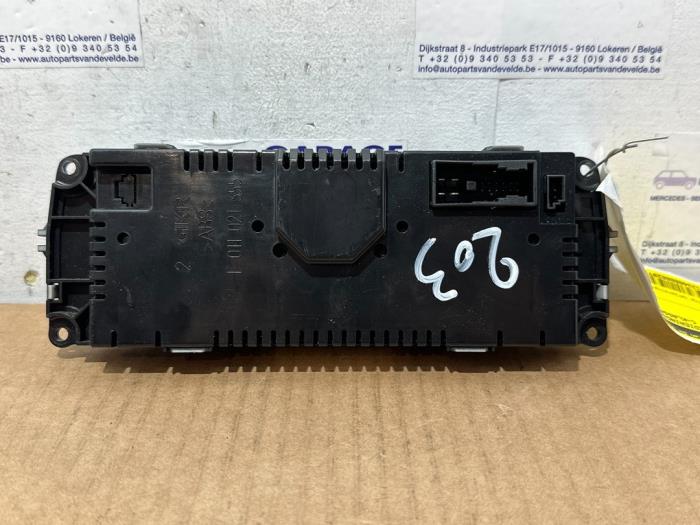 Heater control panel Mercedes C-Klasse
