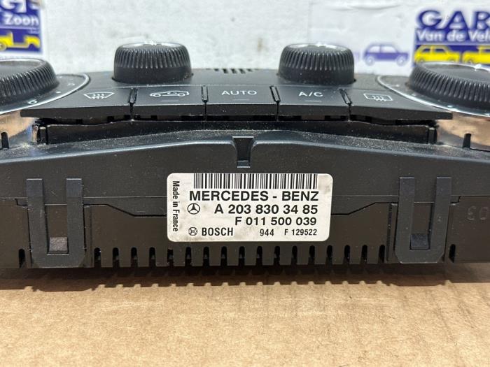 Panneau de commandes chauffage Mercedes C-Klasse