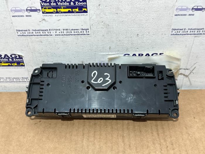 Panneau de commandes chauffage Mercedes C-Klasse