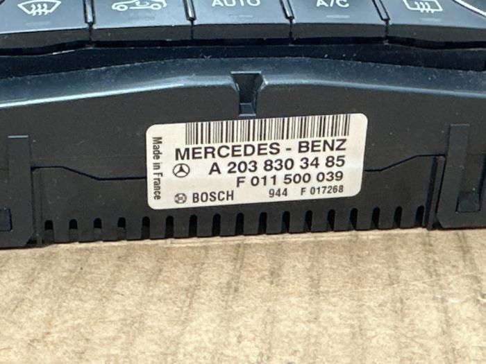 Panneau de commandes chauffage Mercedes C-Klasse