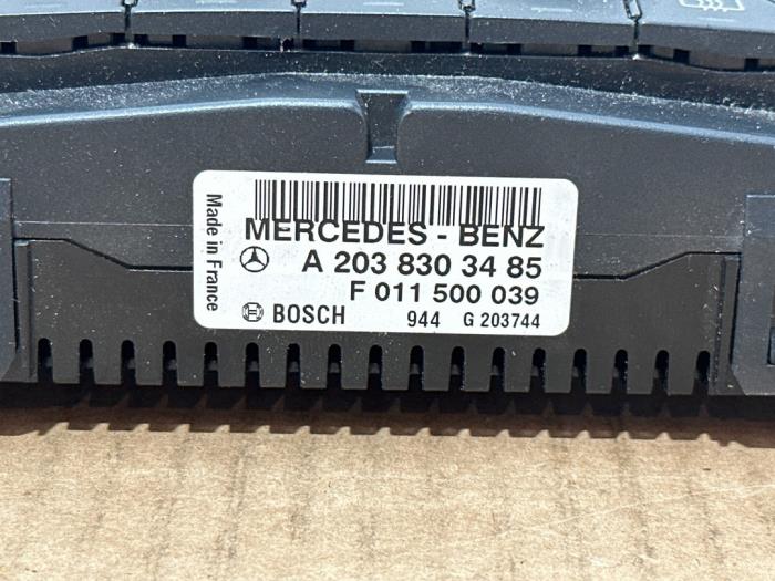 Panneau de commandes chauffage Mercedes C-Klasse