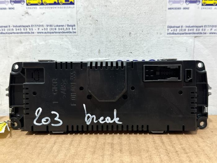 Panneau de commandes chauffage Mercedes C-Klasse