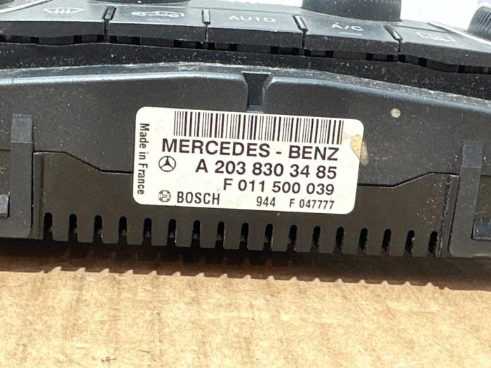 Panneau de commandes chauffage Mercedes C-Klasse