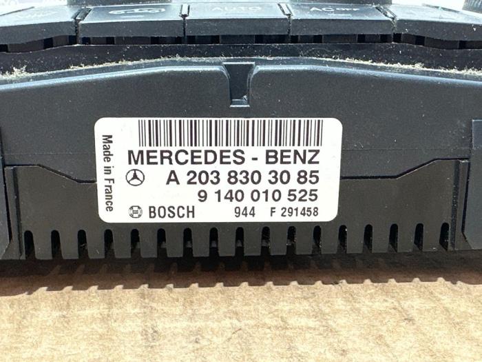 Panneau de commandes chauffage Mercedes C-Klasse
