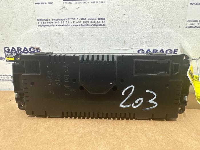 Heater control panel Mercedes C-Klasse