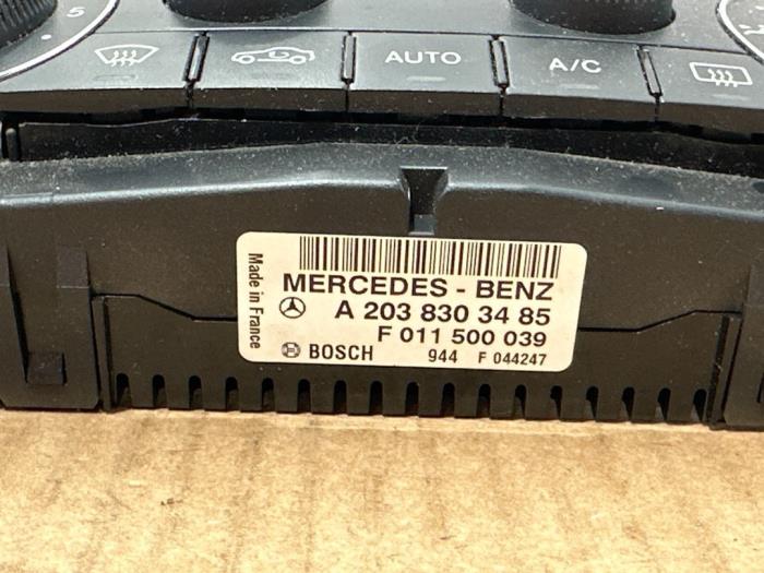 Heater control panel Mercedes C-Klasse