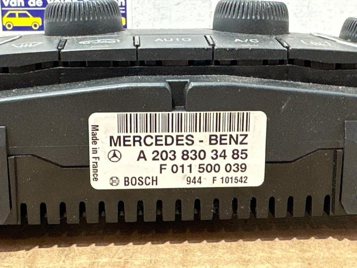 Panneau de commandes chauffage Mercedes C-Klasse