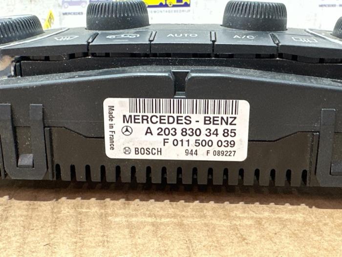 Panneau de commandes chauffage Mercedes C-Klasse