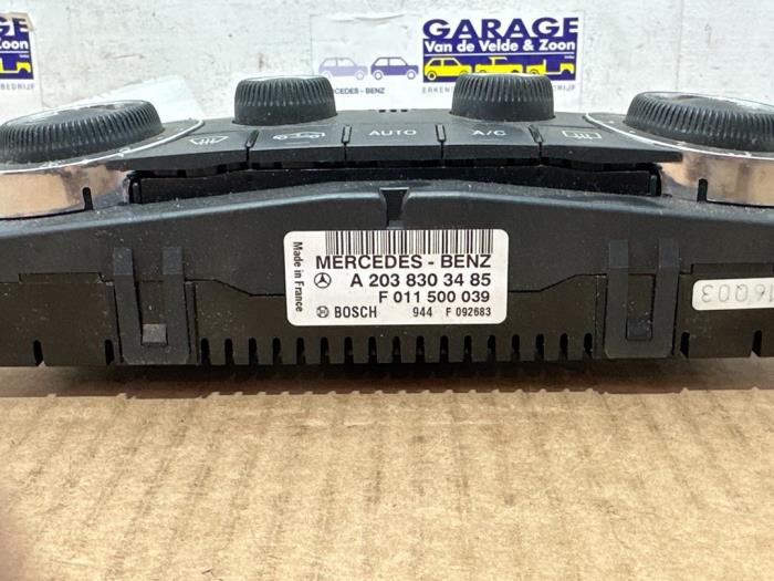 Panneau de commandes chauffage Mercedes C-Klasse