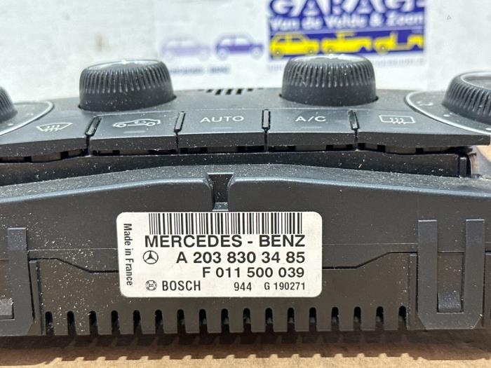 Panneau de commandes chauffage Mercedes C-Klasse