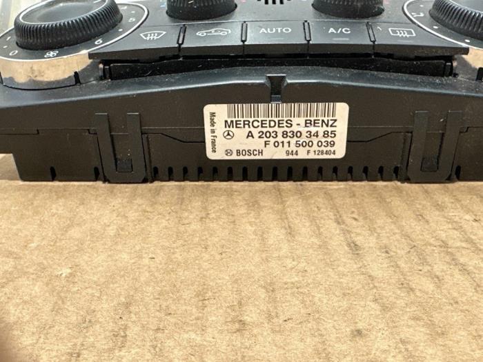 Panneau de commandes chauffage Mercedes C-Klasse