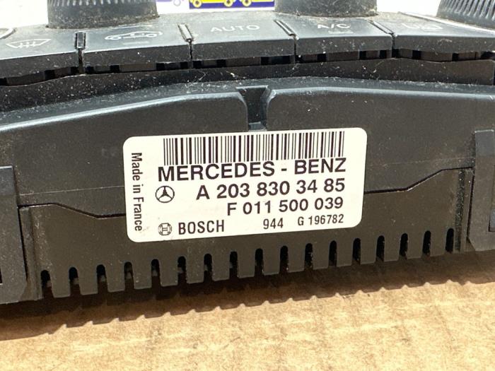 Panneau de commandes chauffage Mercedes C-Klasse