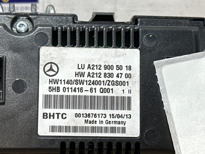 Panneau de commandes chauffage Mercedes E-Klasse