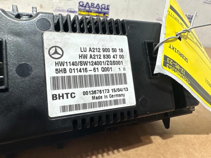 Panneau de commandes chauffage Mercedes E-Klasse
