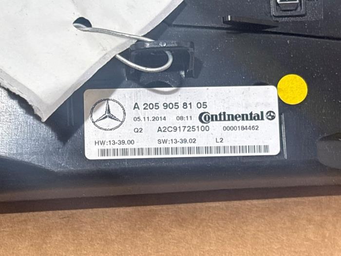 Heater control panel Mercedes C-Klasse